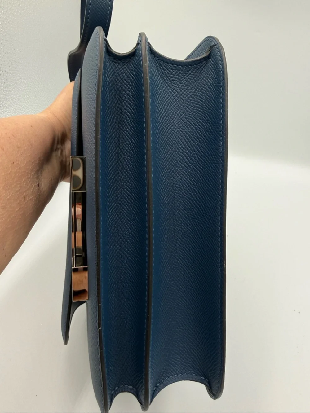 Hermes Constance Crossbody Bag in Navy Blue - Picture 5 of 9